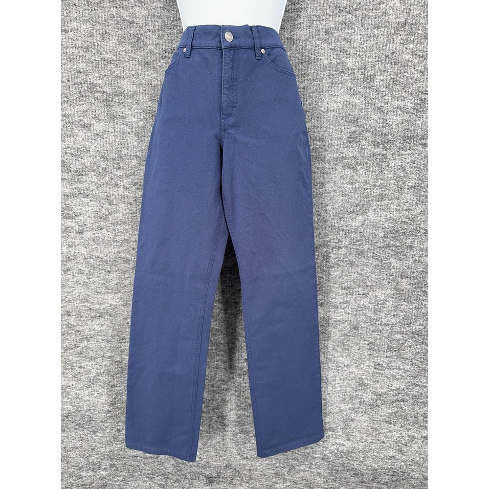 Escada Linda Jeans Womens 30‎ Blue Ocean Mid Rise Straight Stretch Denim Pants